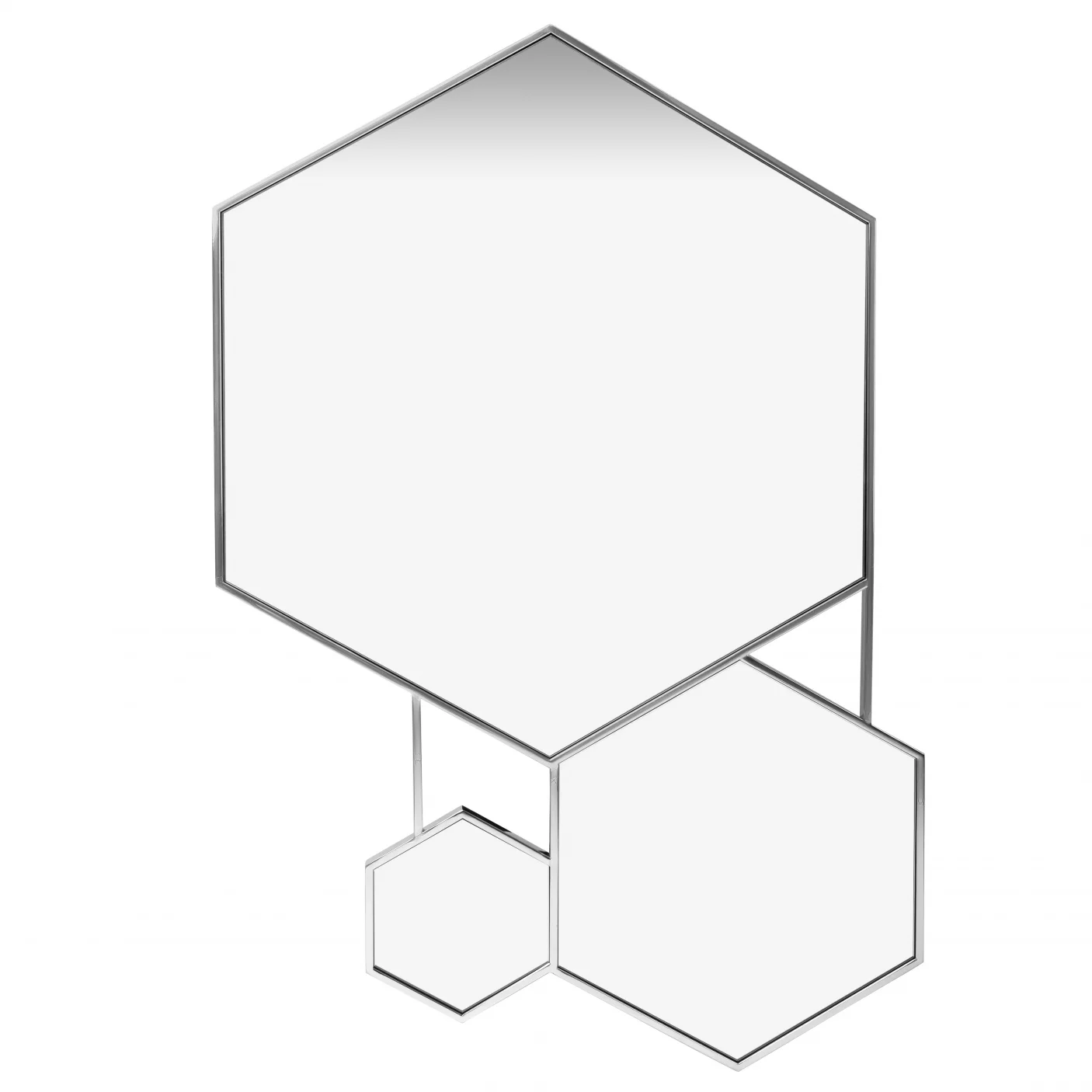 Дзеркало настінне багатокутне 86,8*131,8, Chromium 