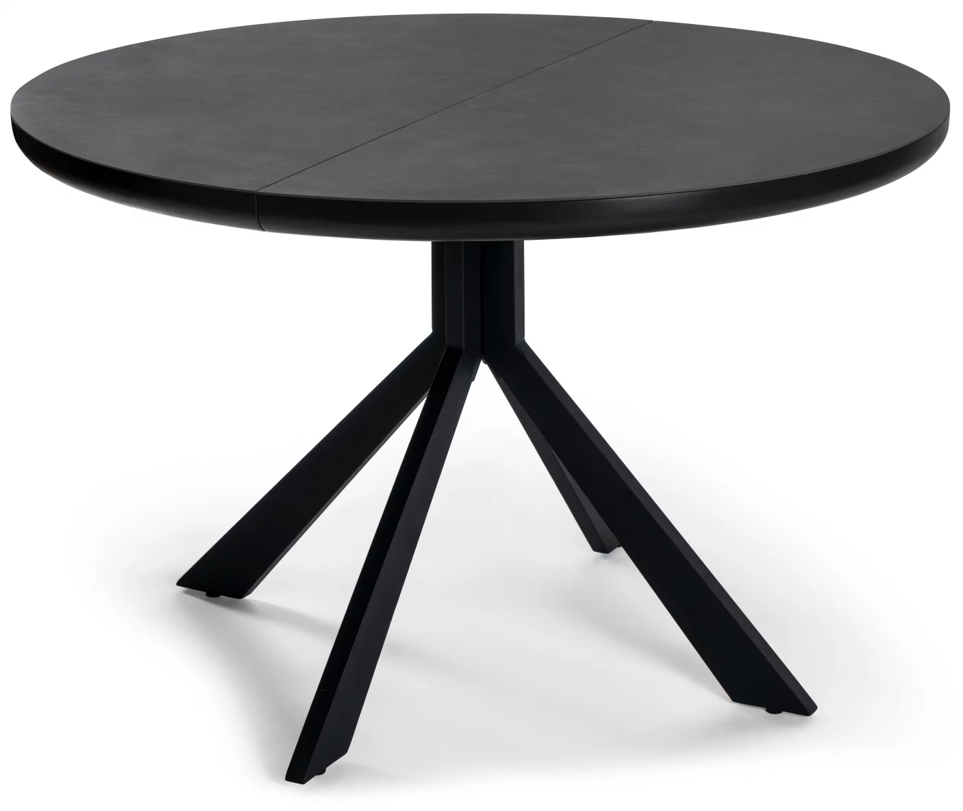 Стіл обідній розкладний 6-8 місць 120 см, Basalt ceramic made in italy