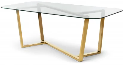 Стіл обідній 200x100, Clear glass
