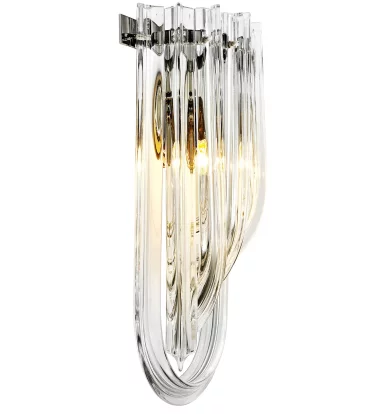 Лампа настінна , Nickel, glass