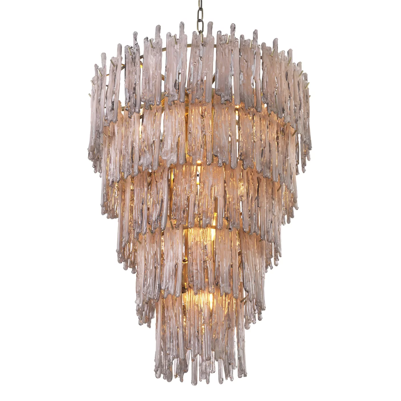 Люстра , Light brushed brass finish