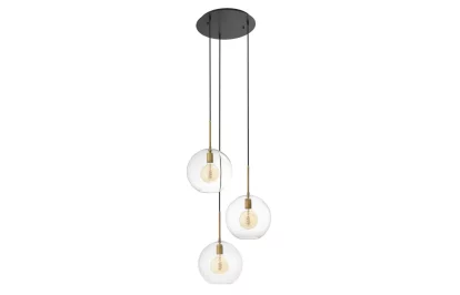Люстра 3 плафони, Antique brass finish, bronze finish, clear glass