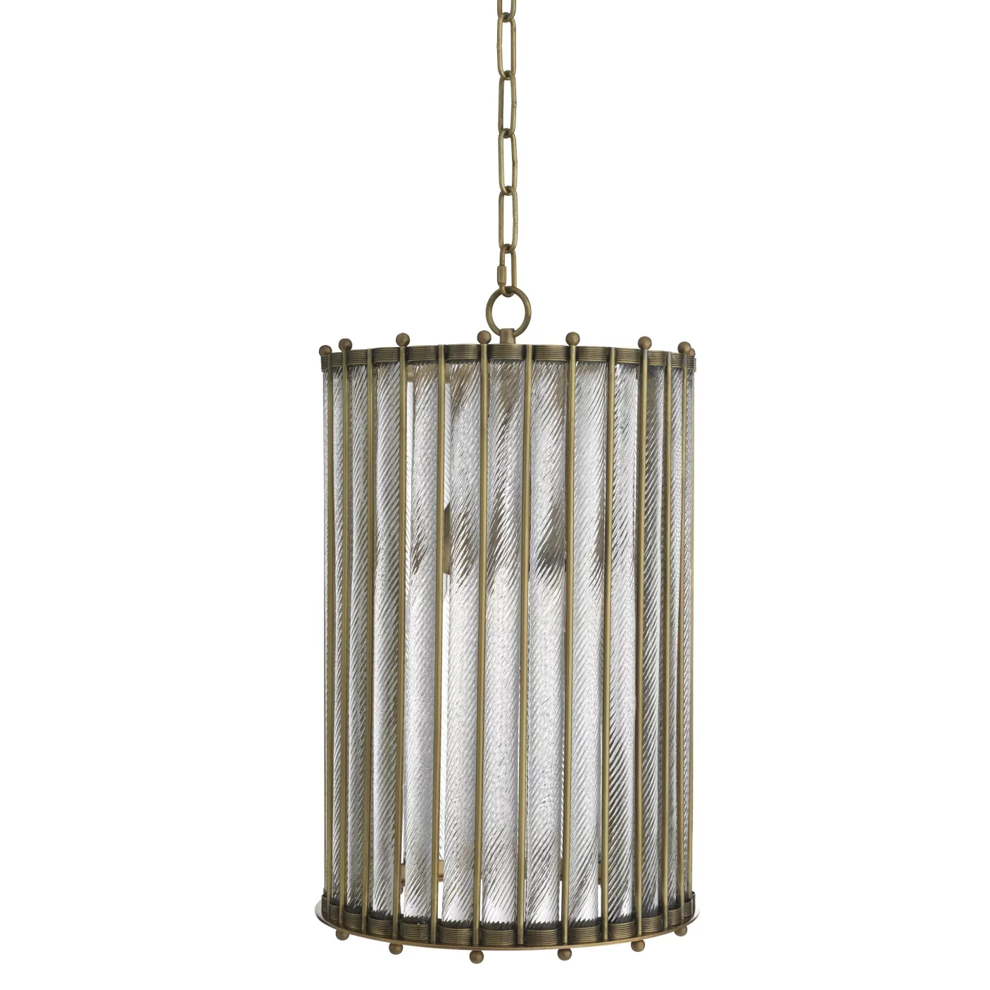 Люстра , Antique brass finish, handmade clear glass