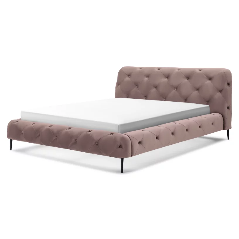 Ліжко 160*200, Rosa chiaro velvet