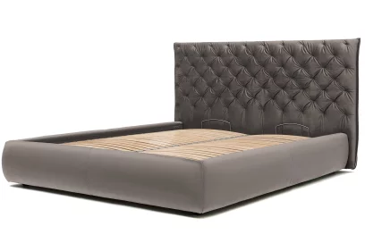 Ліжко 160*200 з підйомним механізмом, Silver velvet
