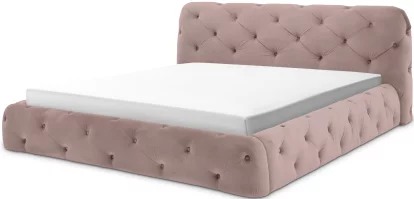 Ліжко 180*200 з підйомним механізмом, Rosa chiaro velvet