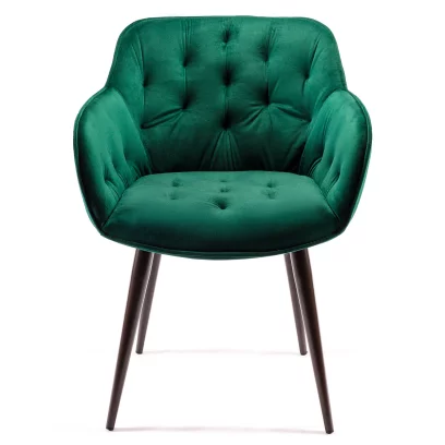 Cтілець обідній з підлокітниками , Malachite velvet