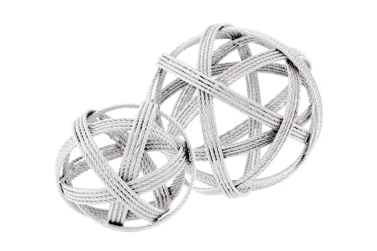Декоративний елемент ø 12,5 / ø 20 cm , Nickel finish