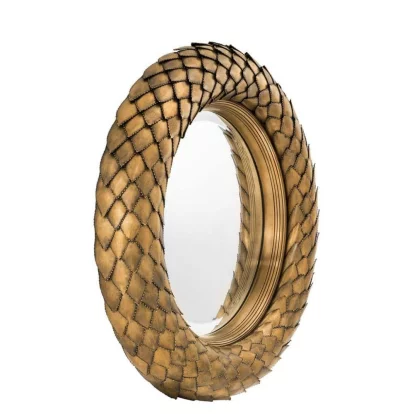 Дзеркало настінне , Vintage brass finish