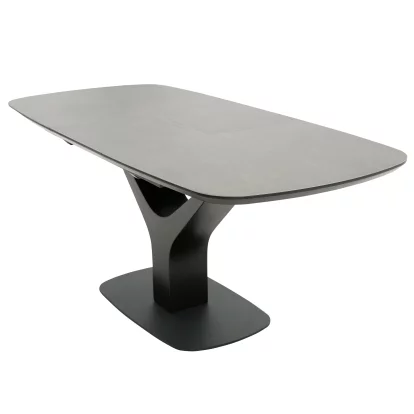 Стіл обідній розкладний 6-8 місць 140 см, Basalt ceramic (уцінка 10477)