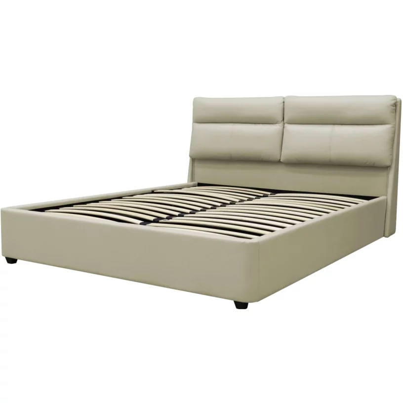 Ліжко 180*200 з підйомним механізмом, Light beige velvet