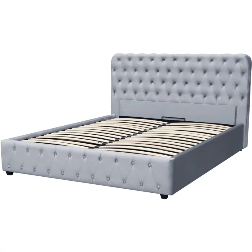 Ліжко 160*200 з підйомним механізмом, Grey velvet