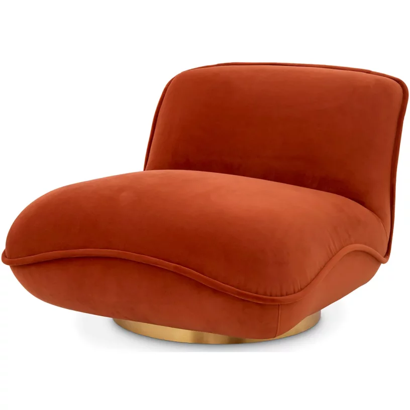 Крісло поворотне , Savona orange velvet