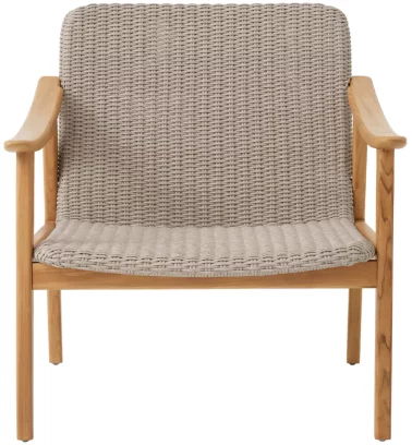 Вуличне крісло , Natural teak, taupe color weave