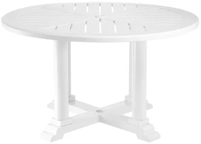 Вуличний обідній стіл 130 см, White