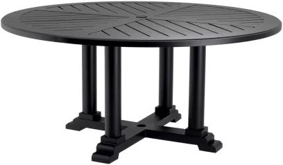 Вуличний обідній стіл 160 cm, Black
