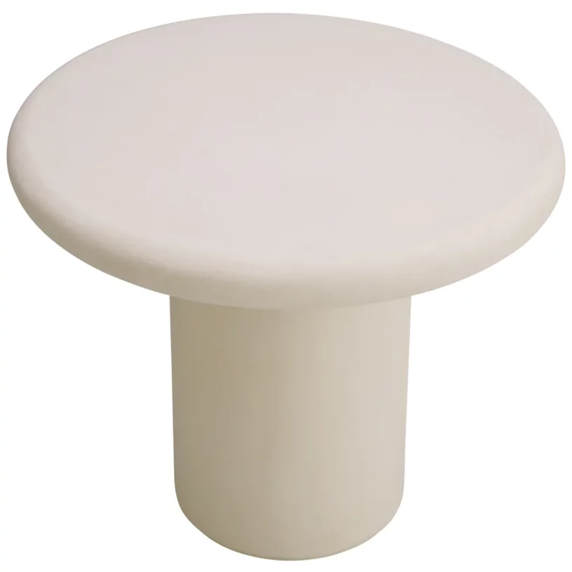 Вуличний приставний столик 70 cm, Smooth cream