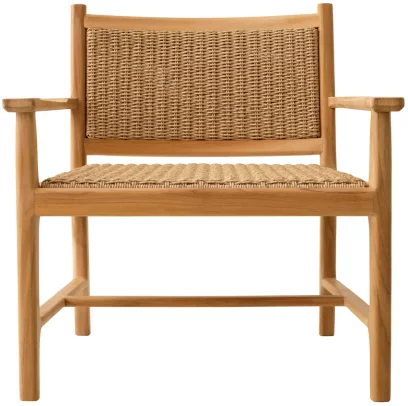Вуличне крісло , Natural teak, natural color weave