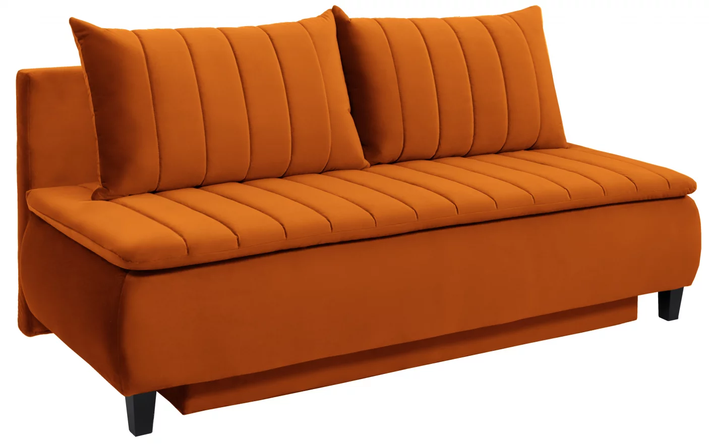 Диван 3-місний розкладний, Orange velvet