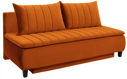 Диван 3-місний розкладний, Orange velvet