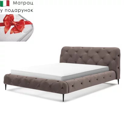 Комплект ліжко та італійській матрас 160*200, Tiramisu velvet
