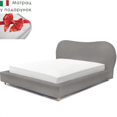 Комплект ліжко та італійській матрас 160*200, Taupe boucle