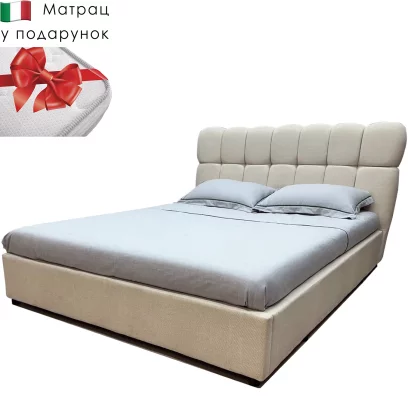 Комплект ліжко та італійській матрас 160*200 з підйомним механізмом, Beige 