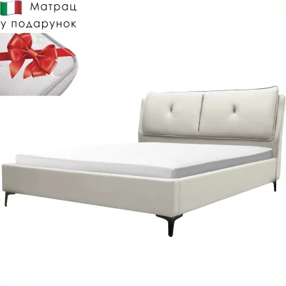 Комплект ліжко та італійській матрас 180*200 з підйомним механізмом, Beige 