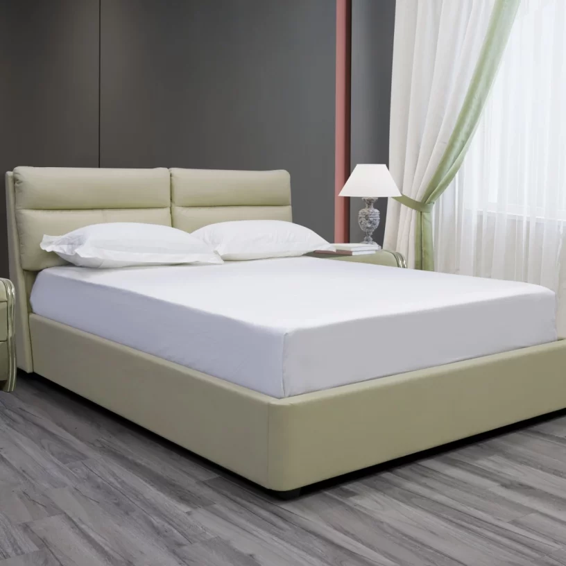 Комплект ліжко та італійській матрас 160*200 з підйомним механізмом, Beige velvet