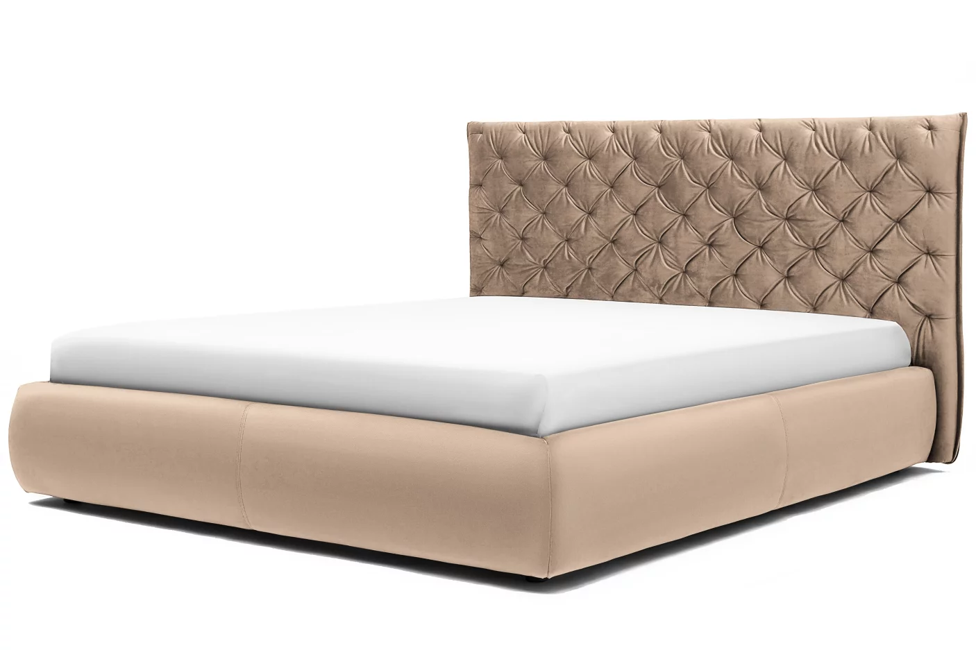 Ліжко 160*200 з підйомним механізмом, Champagne velvet